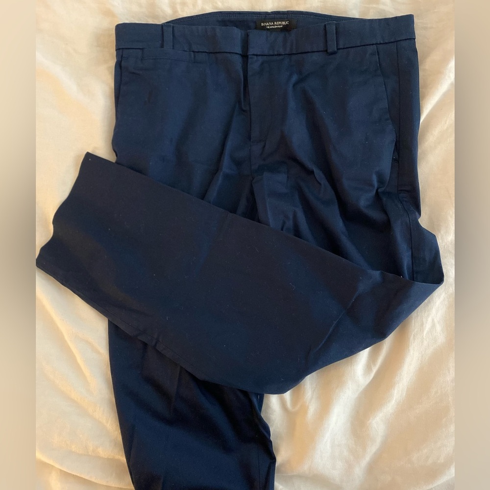 Banana Republic Ladies' Slim-Straight Ankle Pant, Size 8, Blue